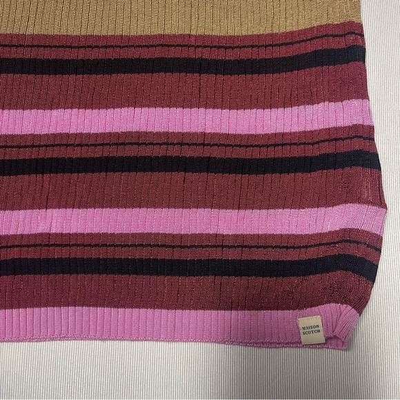 Anthropologie Scotch & Soda Anja Sweater Striped Tee Sz L - Picture 14 of 14